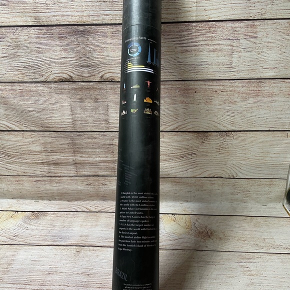 Large World Scratch Off Map with Extras - Picture 9 of 10